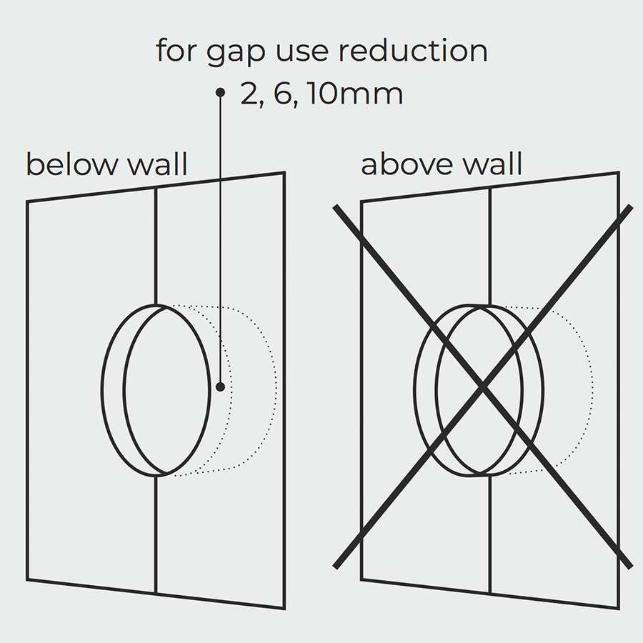 PORCELAIN WALL CABLE MOTION SENSOR DERMA - DYKE & DEAN