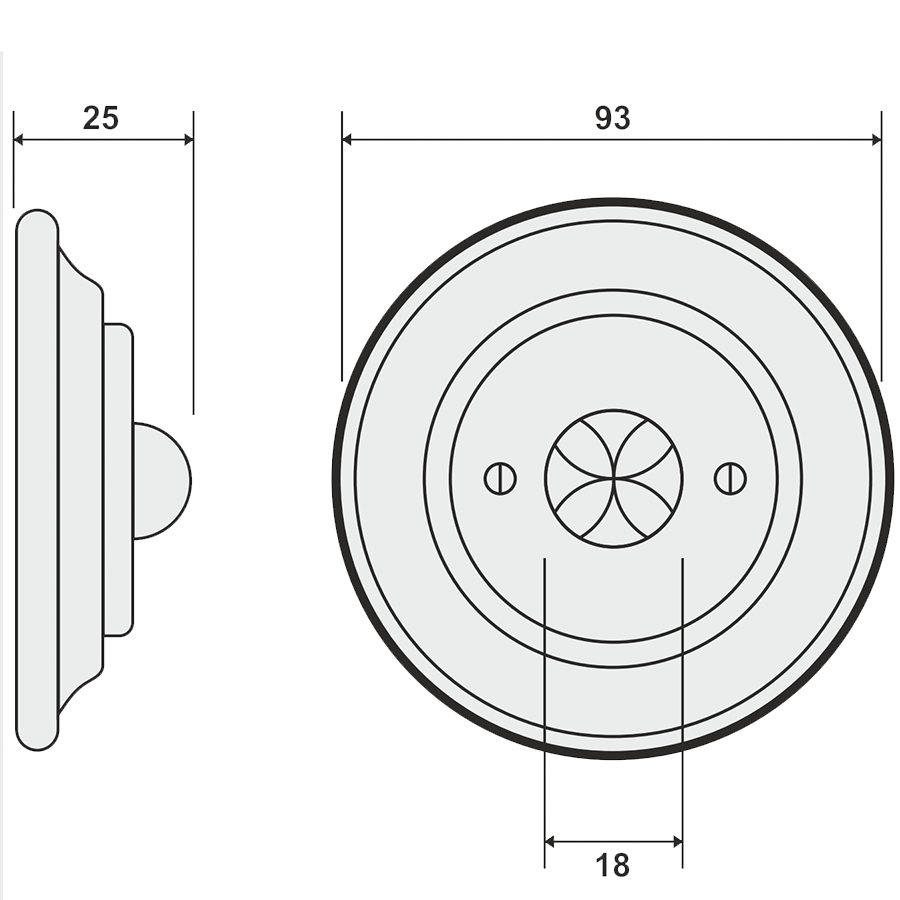 PORCELAIN WALL CABLE MOTION SENSOR DERMA - DYKE & DEAN