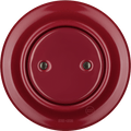 PORCELAIN WALL END PLUG SOCKET BURGUNDY - DYKE & DEAN