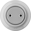 PORCELAIN WALL END PLUG SOCKET GREY - DYKE & DEAN