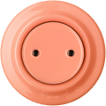 PORCELAIN WALL END PLUG SOCKET SALMON - DYKE & DEAN