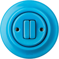 PORCELAIN WALL LIGHT SWITCH AZURE DOUBLE - DYKE & DEAN