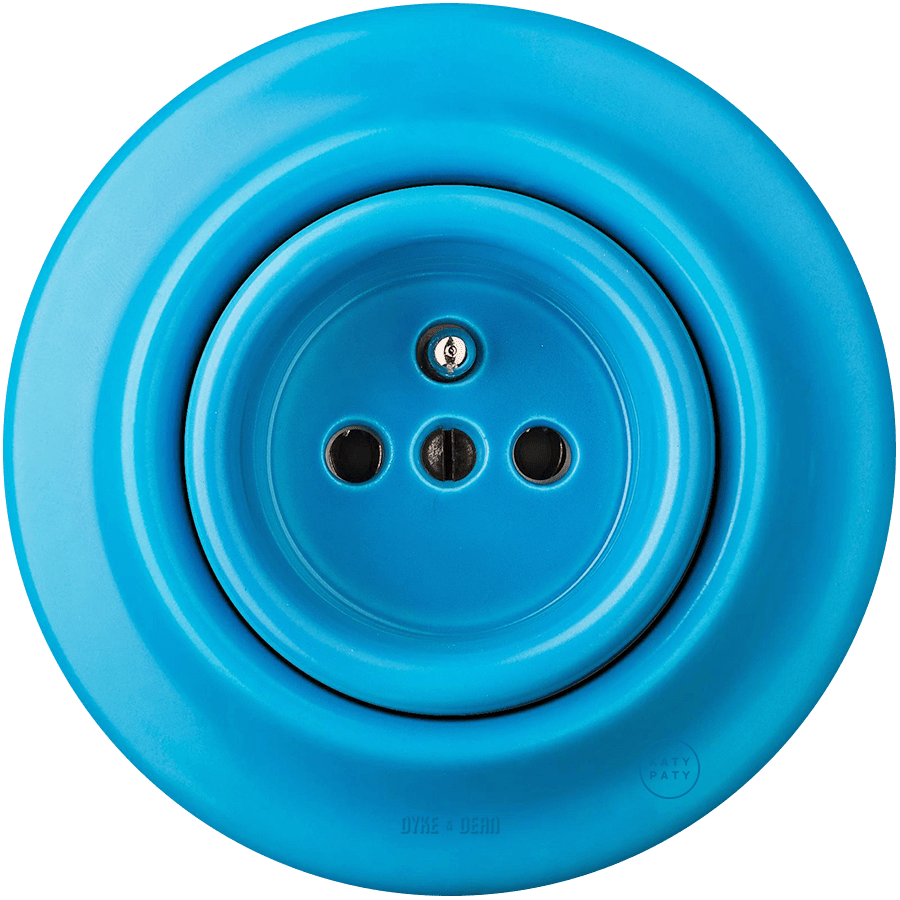 PORCELAIN WALL SOCKET AZURE - DYKE & DEAN