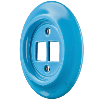 PORCELAIN WALL SOCKET AZURE PC/USB - DYKE & DEAN