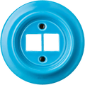 PORCELAIN WALL SOCKET AZURE PC/USB - DYKE & DEAN
