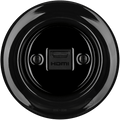 PORCELAIN WALL SOCKET BLACK HDMI - DYKE & DEAN