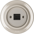 PORCELAIN WALL SOCKET CAPPUCINO HDMI - DYKE & DEAN