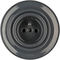 PORCELAIN WALL SOCKET DARK GREY - DYKE & DEAN