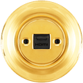 PORCELAIN WALL SOCKET GOLD HDMI - DYKE & DEAN