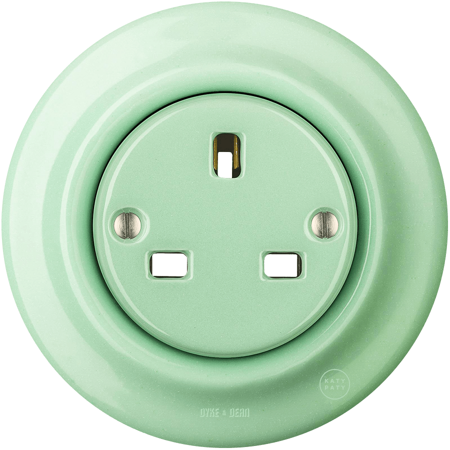 PORCELAIN WALL SOCKET MINT UK - DYKE & DEAN