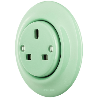 PORCELAIN WALL SOCKET MINT UK - DYKE & DEAN