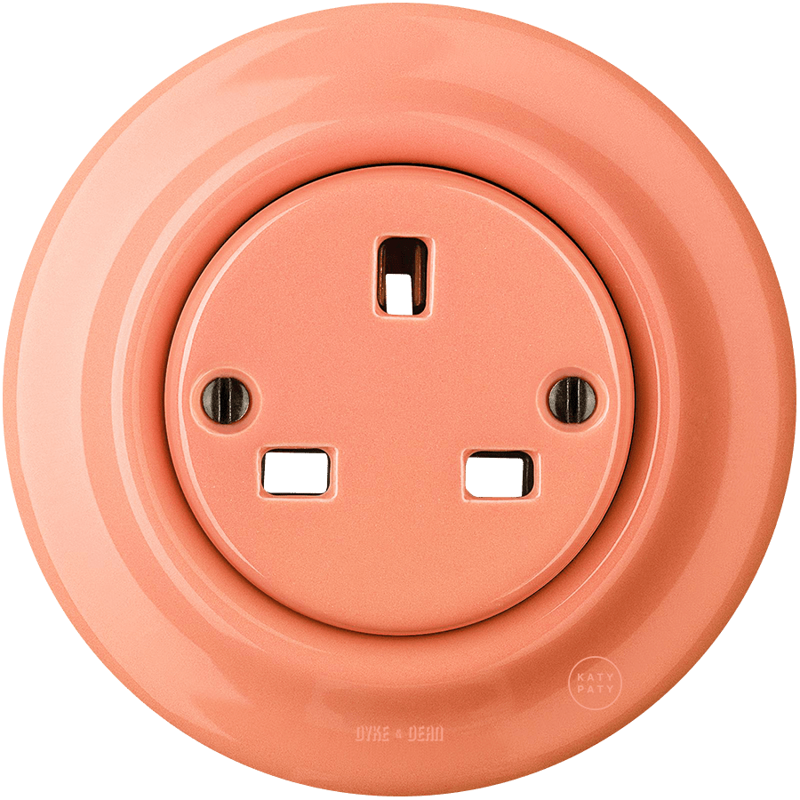 PORCELAIN WALL SOCKET SALMON UK - DYKE & DEAN