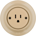 PORCELAIN WALL SOCKET SAND USA 15 AMP - DYKE & DEAN