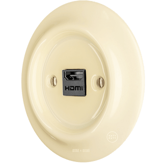 PORCELAIN WALL SOCKET VANILLA HDMI - DYKE & DEAN