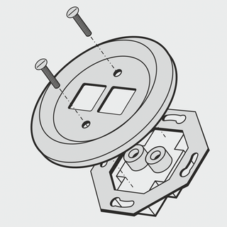 PORCELAIN WALL SPEAKER SOCKET DERMA - DYKE & DEAN