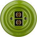 Green porcelain wall speaker socket by Katy Paty