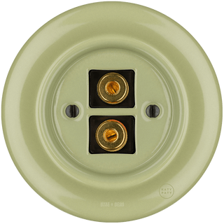 PORCELAIN WALL SPEAKER SOCKET MOSS GREEN - DYKE & DEAN