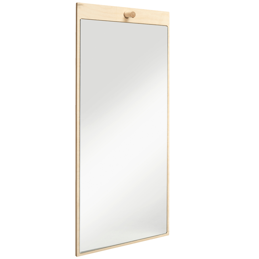 RECTANGLE PLYWOOD MIRROR BLACK FRAME - DYKE & DEAN