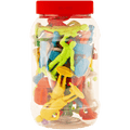 RECYCLED PLASTIC TOY FIGURES JAR SET - DYKE & DEAN