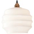 RIPPLE OPALINE PENDANT SHADE MEDIUM - DYKE & DEAN