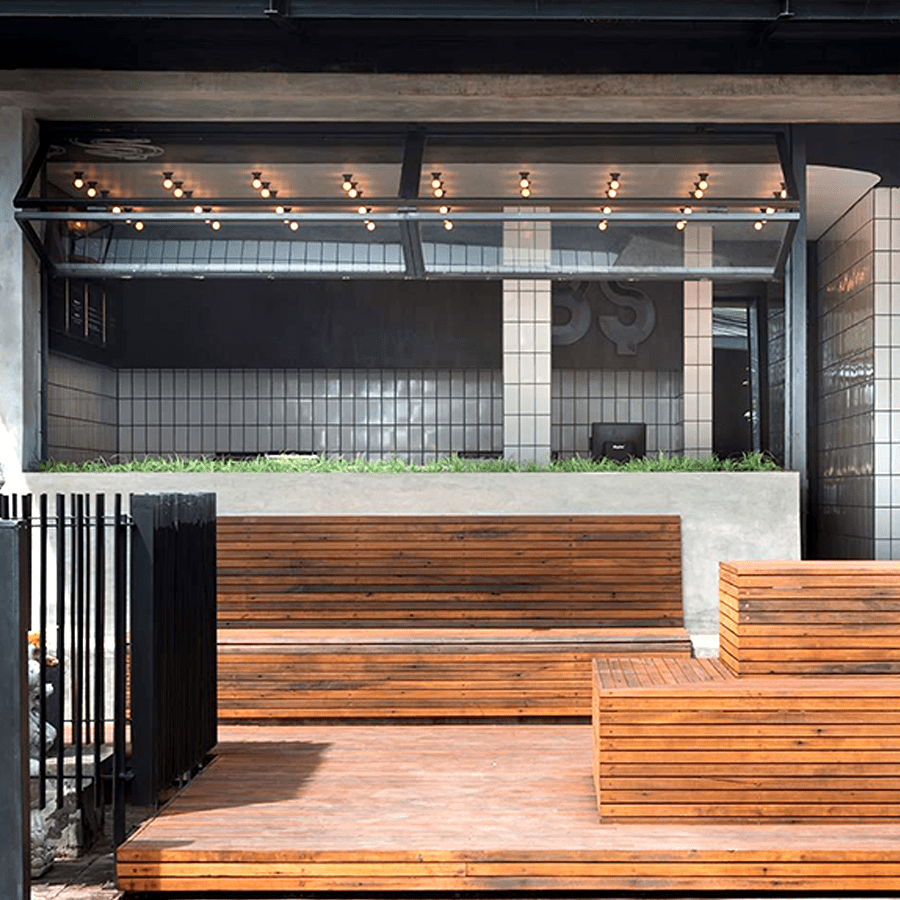 WALL & CEILING BATTEN LAMP E27 BLACK - DYKE & DEAN