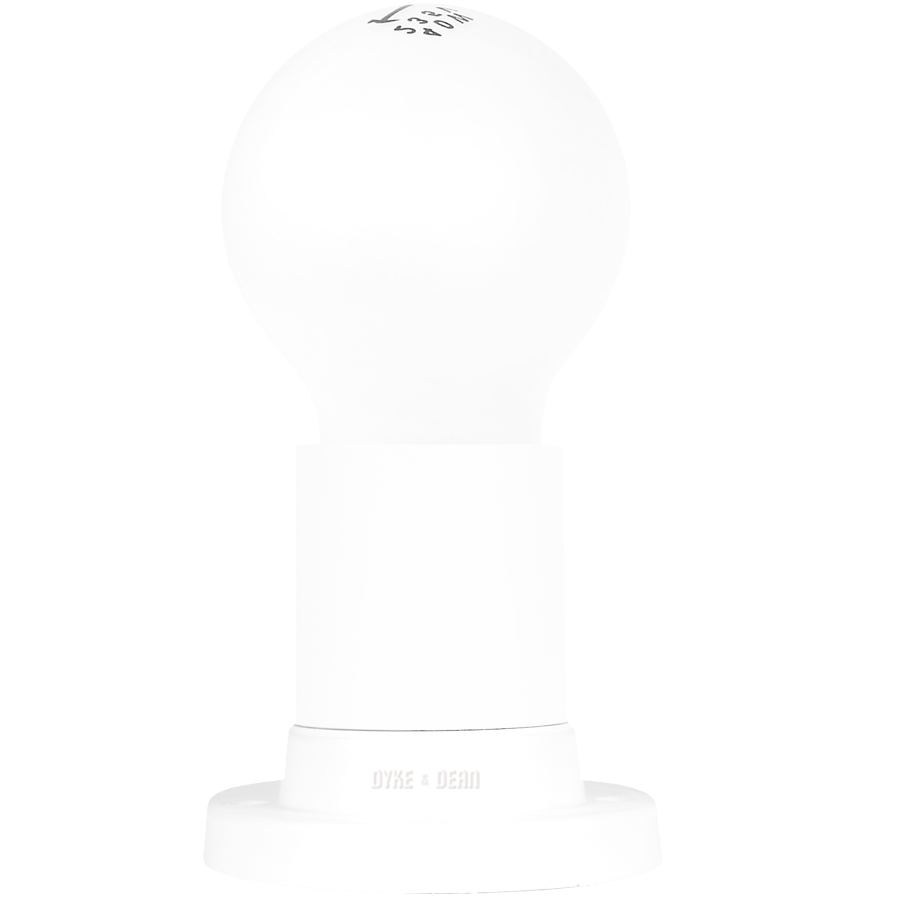 WALL & CEILING BATTEN LAMP E27 WHITE - DYKE & DEAN