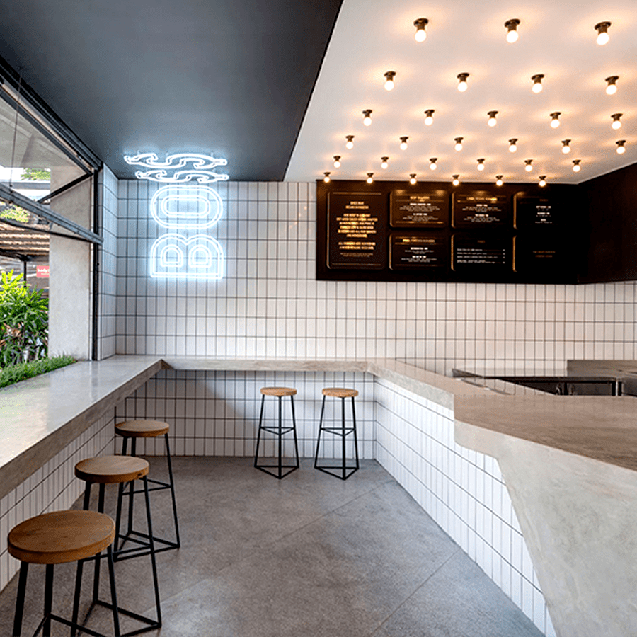 WALL & CEILING BATTEN LAMP E27 WHITE - DYKE & DEAN