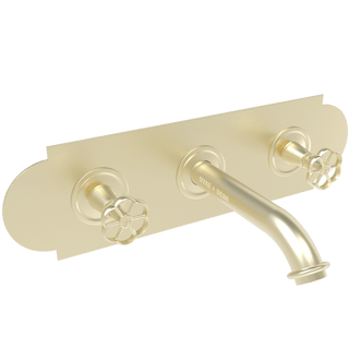 WALL PLATE WIDE SPOUT FLOWER TAPS - DYKE & DEAN