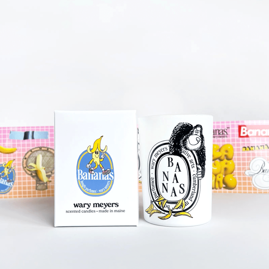 WARY MEYERS BANANAS CANDLE - DYKE & DEAN