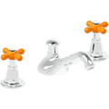WASH BASIN SET SPOUT FLOWER PIC 'N' MIX PORCELAIN TAPS - DYKE & DEAN