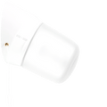 WHITE PULL CORD SWITCHED REARWIRED WALL LAMPS - DYKE & DEAN