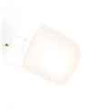 WHITE PULL CORD SWITCHED REARWIRED WALL LAMPS - DYKE & DEAN