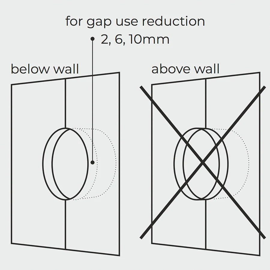 WOODEN PORCELAIN WALL LIGHT SWITCH NUCLEUS TOGGLE - DYKE & DEAN