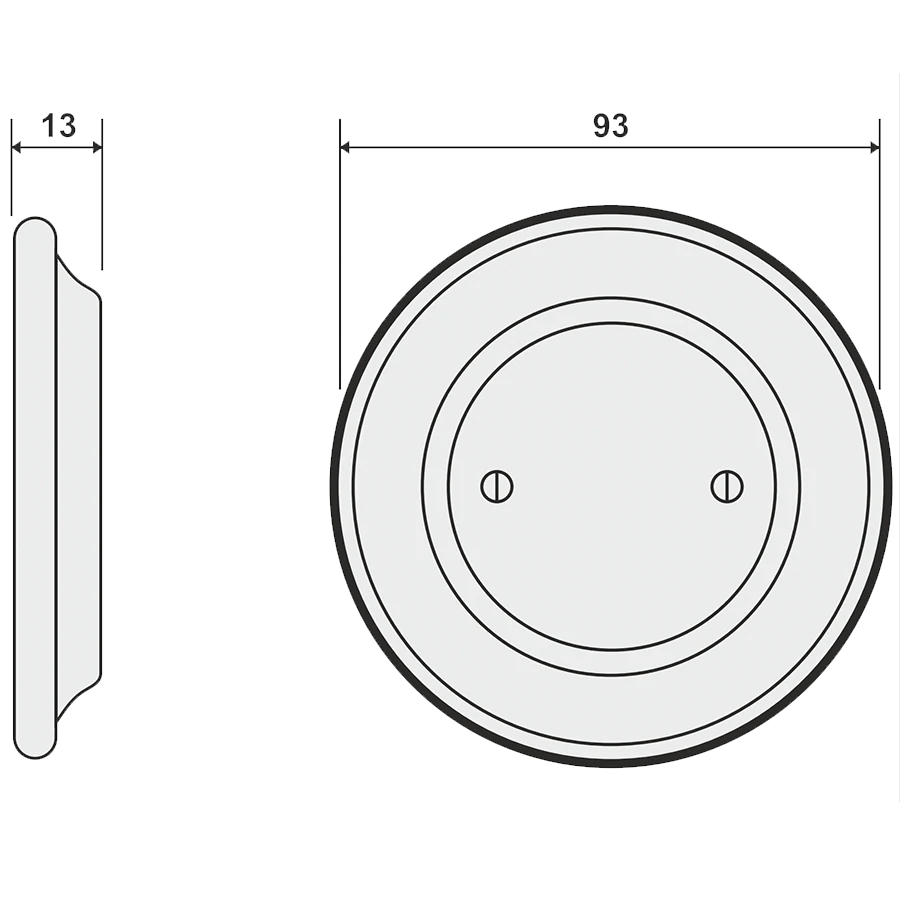 WOODEN PORCELAIN WALL SOCKET FAGUS END PLUG - DYKE & DEAN