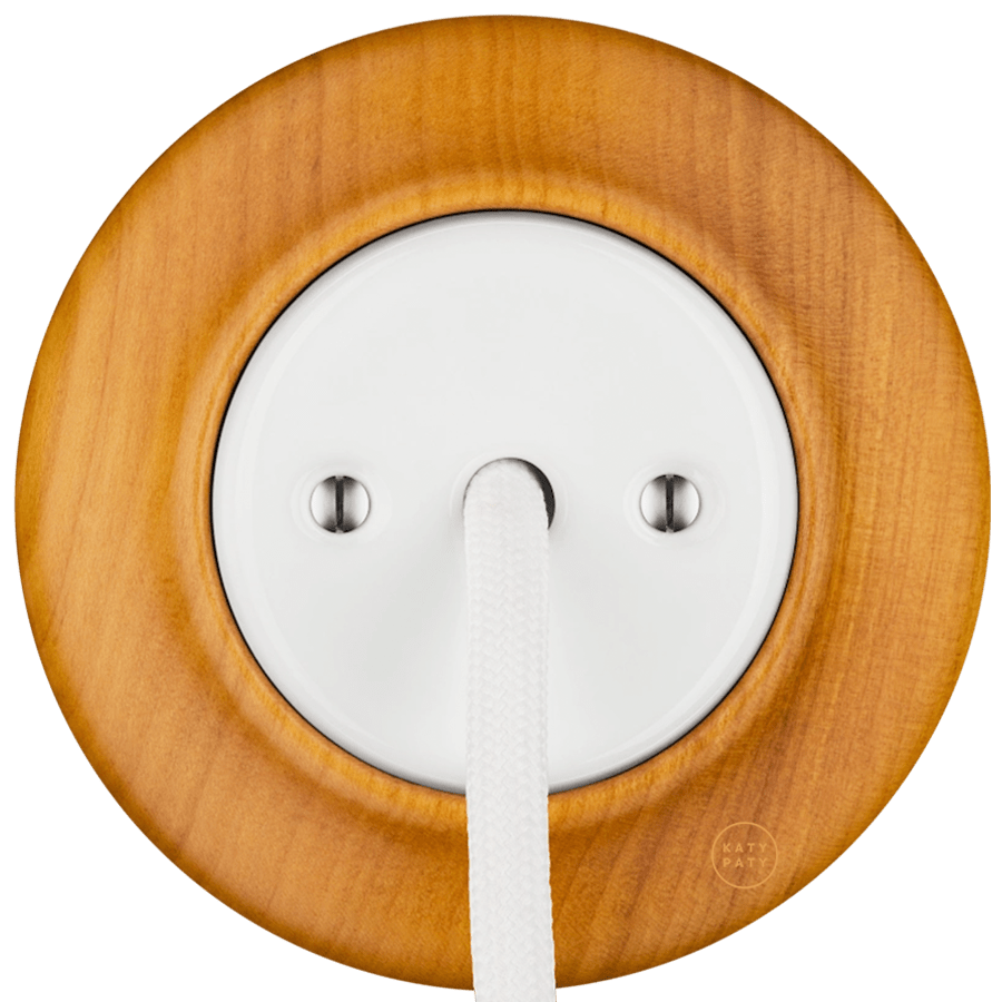 WOODEN PORCELAIN WALL SOCKET PADELUS CABLE GLAND - DYKE & DEAN