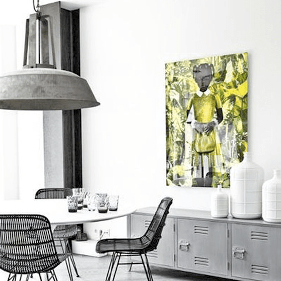 XL FIN NECK ENAMEL SHADE PENDANT OUTLET - DYKE & DEAN