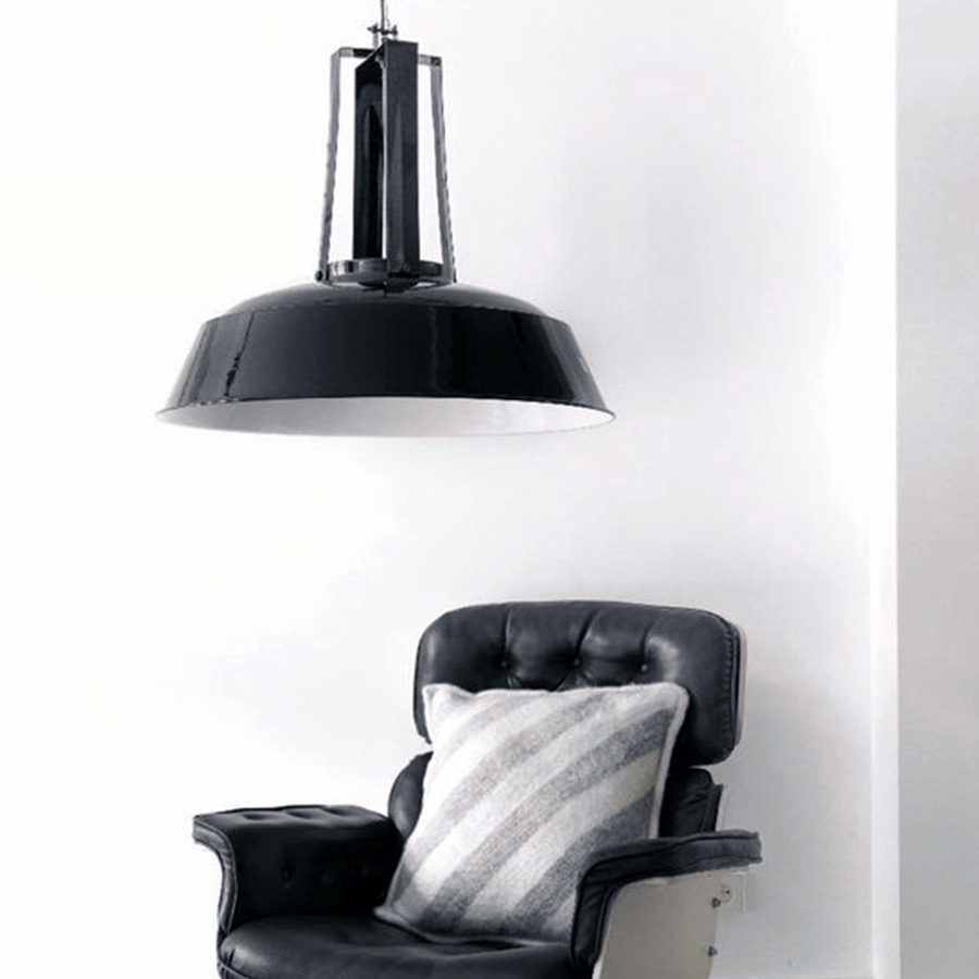 XL FIN NECK ENAMEL SHADE PENDANT OUTLET - DYKE & DEAN